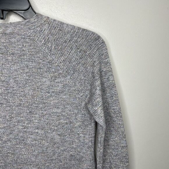 ISABEL MATERNITY Sweater Womens XS Waffle-Knit Pullover Bell Sleeve Bows Stretch - Picture 6 of 10